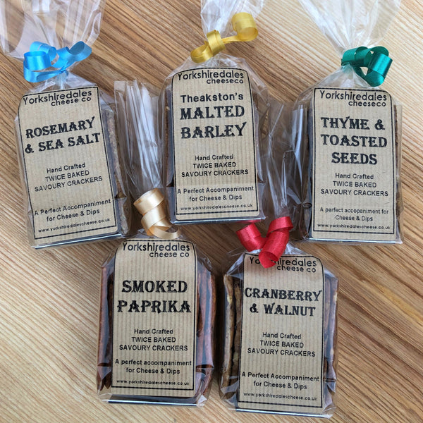 Savoury Crackers Handmade in Yorkshire Yorkshire Dales Cheese Co