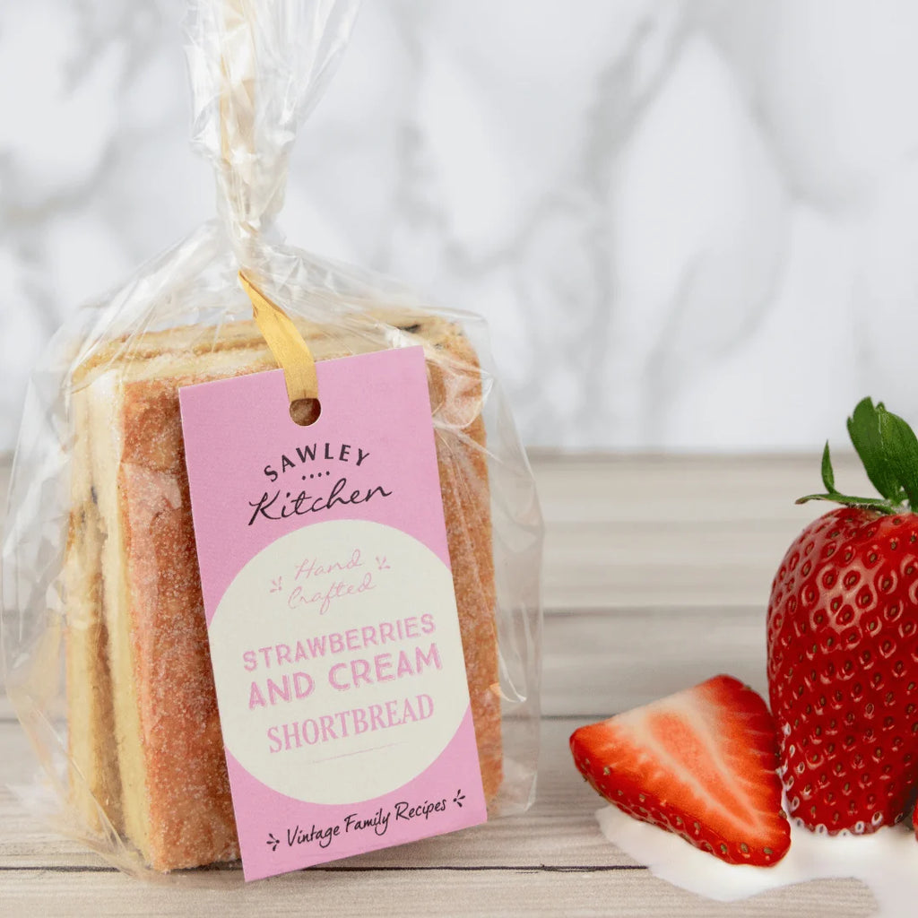 Strawberries & Cream Shortbread